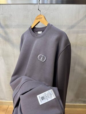 Gray dior CD logo sweater