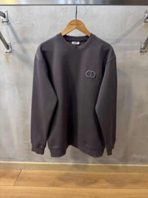 Gray dior CD logo sweater