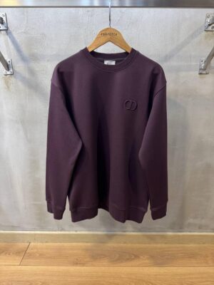 Purple dior CD logo sweater