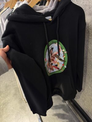 Black off-white angels hoodie