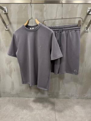 Gray alo cotton shortset