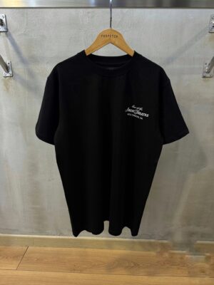 Black amiri theater cotton tee