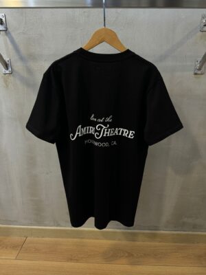 Black amiri theater cotton tee