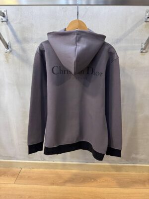 Gray dior christian dior couture lined hoodie