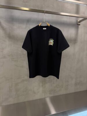 Black casablanca l’arche de tennis cotton t-shirt