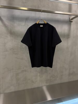 Black YSL Tonal Logo Relaxed-Fit cotton T-Shirt