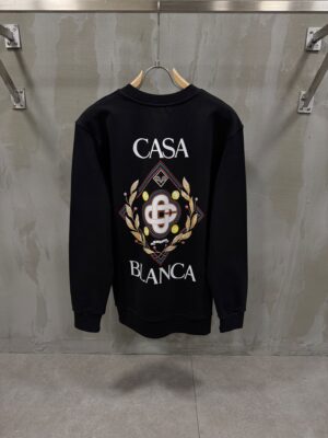 Black casablanca yellow tennis sweater