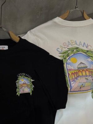 White casablanca l’arche de tennis cotton t-shirt