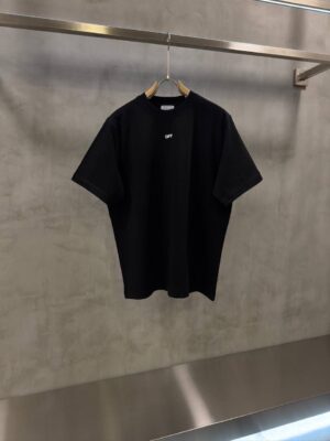 Black Off-white chain arrow skate cotton T-Shirt