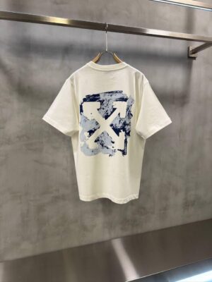 White Off-White Acrylic Arrows cotton T-Shirt