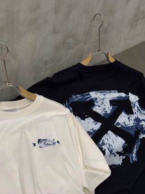 White Off-White Acrylic Arrows cotton T-Shirt