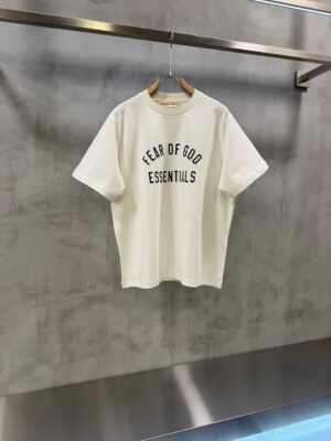 White Fear of God Essentials Varsity 90s T-Shirt