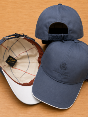 Grey Loro Piana baseball cap
