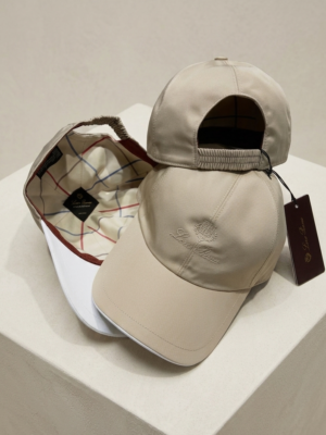 Beige Loro Piana baseball cap