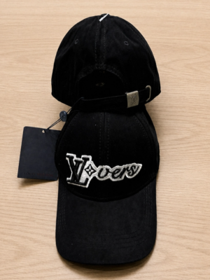 Black LV Vers Damoflage Cap
