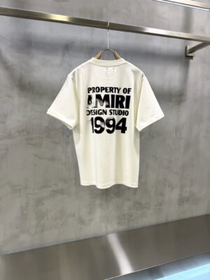 White AMIRI Property of Amiri cotton t-shirt