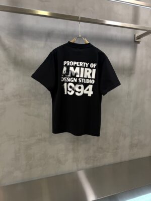 Black AMIRI Property of Amiri cotton t-shirt