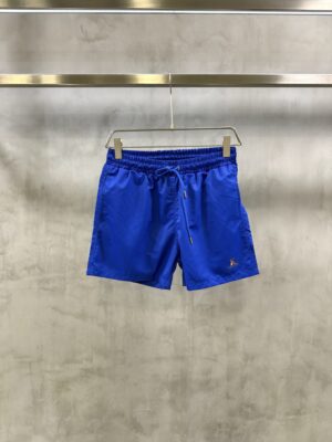 Blue Hermes embroidered H graphic logo swim shorts