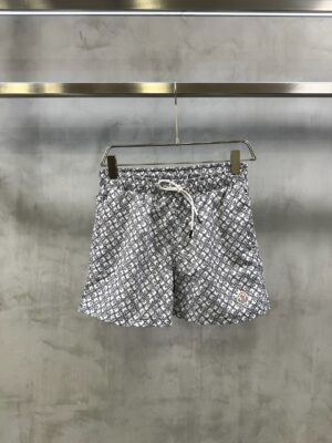 White Moncler all-over M pattern monogram-jacquard swim shorts