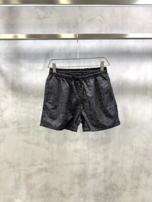 Black Hermès Metal au Carre swim trunks